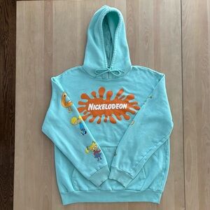 NICKELODEON Hoodie Featuring ‘90’s Vintage Characters. Size L. Good Condition